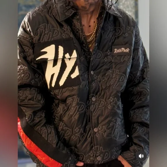 Hyde Park Moto Racer Coach Jacket in Black Bomber Jacket Size M NWT - Picture 2 of 10